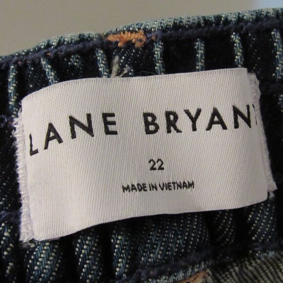 NWT Lane Bryant Boyfriend Capri Jeans Women Size 22 Mid Rise Denim Elastic Waist - Picture 5 of 11